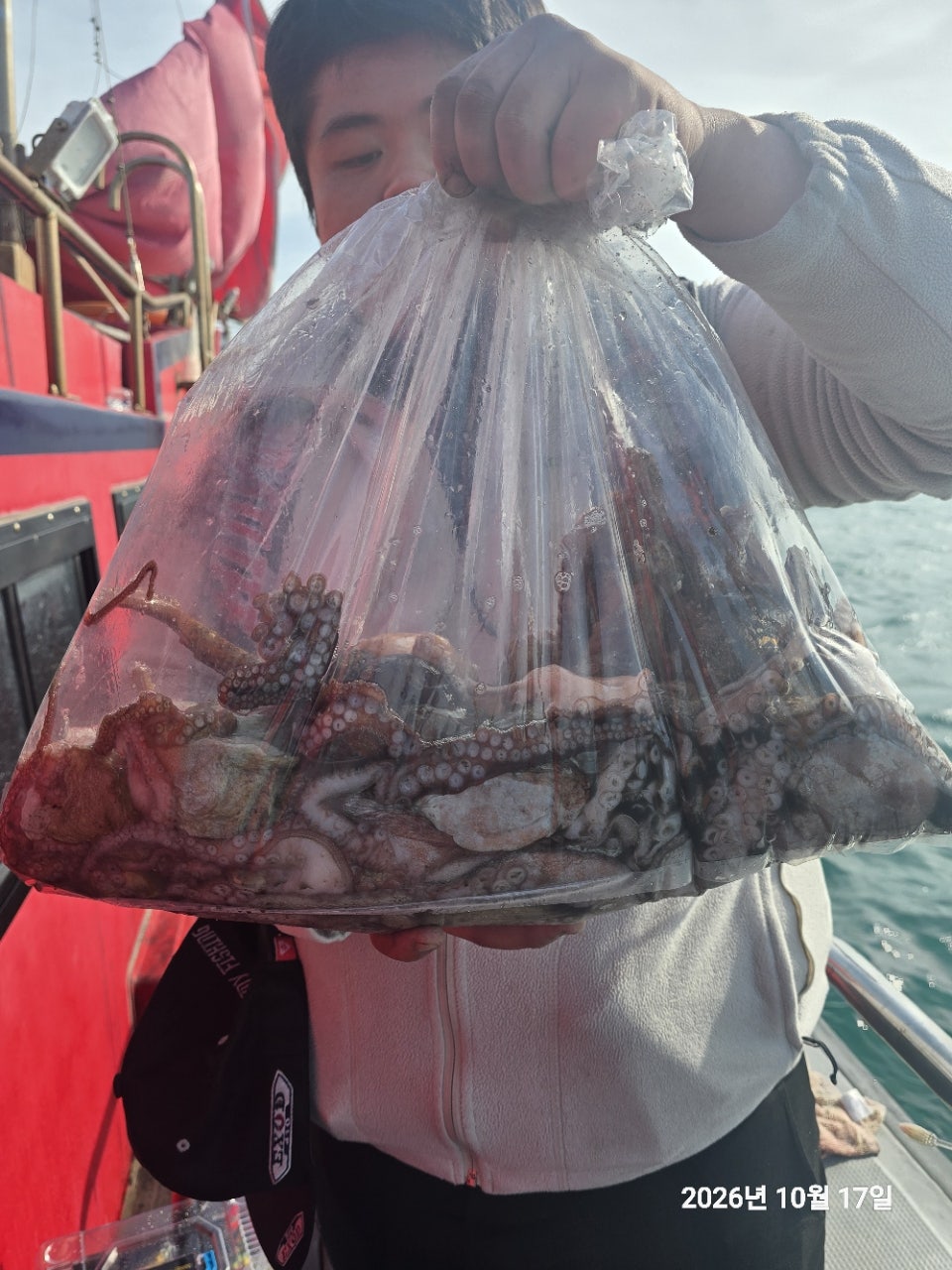 26년 10월173일 고흥 녹동 수일호 (왕)돌문어 조황