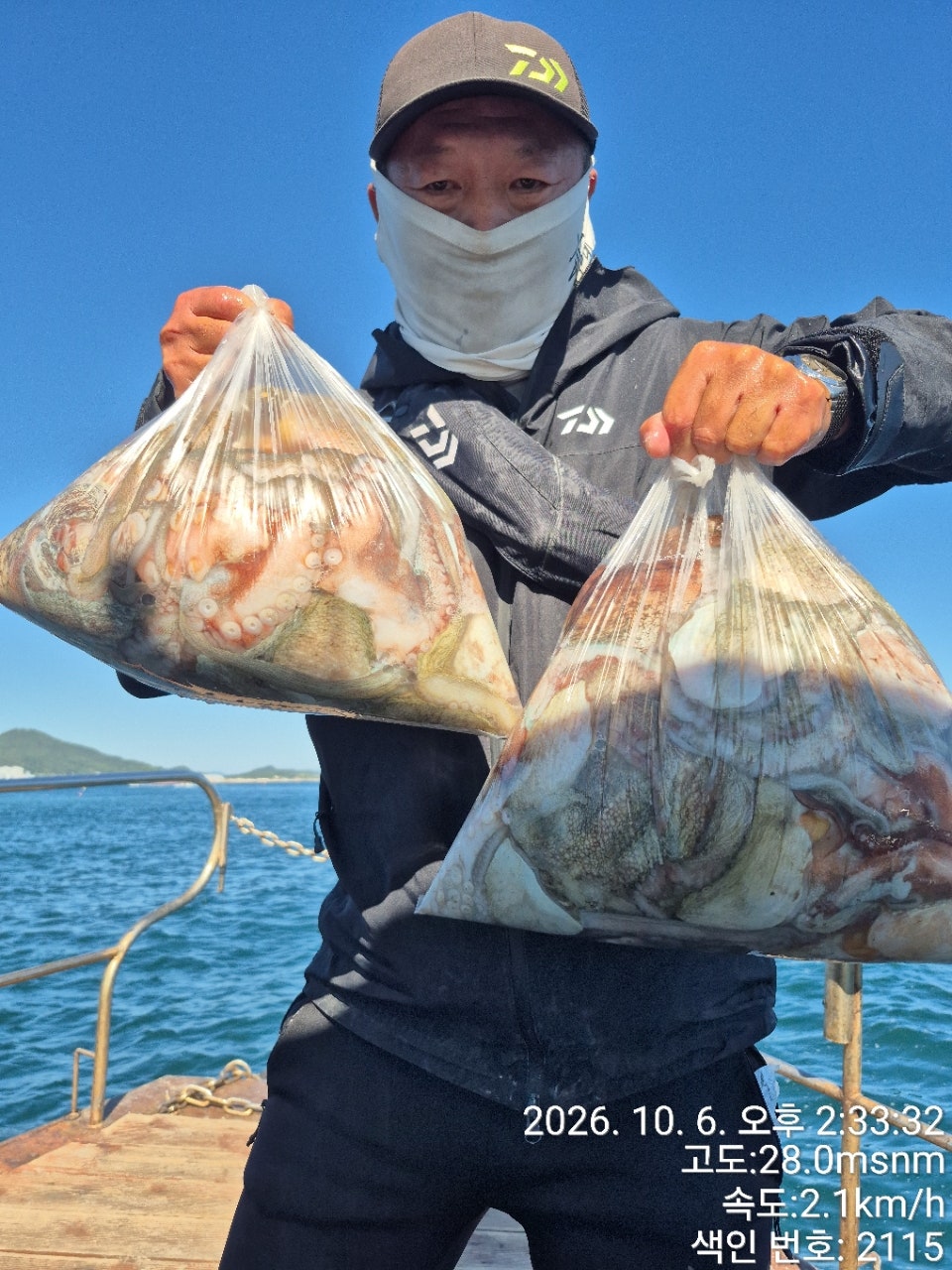 26년 10월 6일 고흥 녹동 병풍호 (왕)돌문어 조황